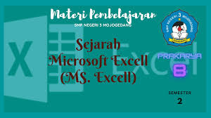 Indonesia adalah negara yang kaya akan budaya, salah satunya adalah alat musik tradisional. Sejarah Microsoft Excell Ms Excel Materi Prakarya Kelas 8 Semester Genap E Kelas Smpn 3 Mojogedang