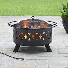 Better Homes Gardens 30 Inch Round Wood Fire Pit Walmart Com Fire Pit Patio Outdoor Fire Pit Fire Pit Grill