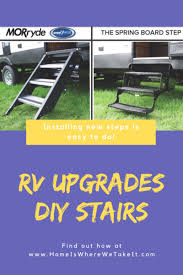 #diy #fifthwheel #portable #stairs #ideas. Rv Upgrades Diy Stairs Home Is Where We Take It