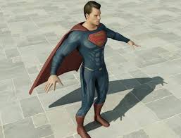 Superman 3d Model Max C4d Obj 3ds Fbx Lwo Stl 3dexport Com By Mohaned500 Superman Model Superman 3d