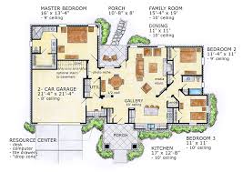 1905 sq ft the barrie house floor plan total kitchen from house plans with no formal dining room or living room Conceptual Craftsman Ranch House Plan