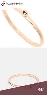 Coach Signature Hinged C Bangle Bracelet Rose Gold Bangles Bangle Bracelets Rose Gold Bangle Bracelet