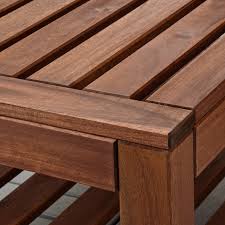 At ikea you'll find tables to coordinate with our outdoor furniture series, or mix and match your favourites. Applaro Coffee Table Outdoor Brown Stained 35 3 8x21 5 8 Ikea