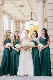 Romantic Greenery And Gold Wedding Glamour Grace Green Bridesmaid Dresses Glamorous Wedding Nice Dresses