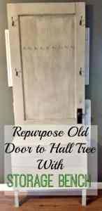 It works great in entryways, mudrooms, hallways, and more. Entryway Storage Solution Repurpose An Old Door To Hall Tree Daily Dose Of Diy