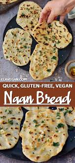 This Gluten Free Naan Bread Uses Just 6 Vegan Base Ingredients And Around 20 Minutes Not Only Is This Indian In 2020 Gluten Free Naan Whole Food Recipes Vegan Eating