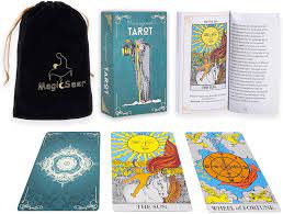 This massive book is probably the most comprehensive tarot meaning book you will ever find. Amazon Com Magicseer Large Tarot Cards And Guidebook Original Tarot Cards Deck Tarot Card Set For Beginners And Expert Readers Borderless Tarot Toys Games
