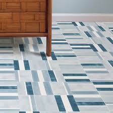 Use one tile at a time, or is you are using mosaic style vinyl, pull back half a sheet at a time. Floorpops Azure Peel Stick 12 X 12 X 0 06mm Vinyl Tile Reviews Wayfair