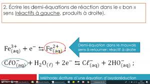 Methode Pour Ecrire Une Equation D Oxydoreduction St2s Youtube
