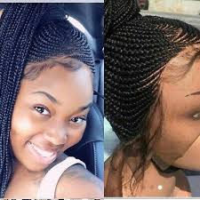 Super sleek ghana braids are a perfect hairstyle for elegant women too. Abike Cornrow Wig 360 Frontal Full Lace Ghana Weaving African Queen Afrikrea