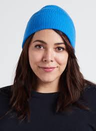 Bonnet en cachemire Lilou Bleu kabalos Kujten