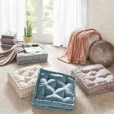20 x20 square floor pillow cushion aqua in 2020 square floor pillows floor pillows floor cushions