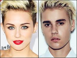 Miley Cyrus And Justin Bieber