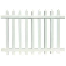 White vinyl lightweight portable picket fence panel install a classic picket fence in your yard install a classic picket fence in your yard to create an aesthetically pleasing barrier. Azembla 4 X 6 White Vinyl Cape Cod Picket Fence Panel At Menards