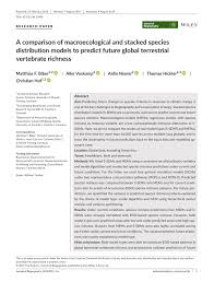 Ssdm is one of the most reputable international conferences regarding science and technology in devices and materials. Pdf A Comparison Of Macroecological And Stacked Species Distribution Models To Predict Future Global Terrestrial Vertebrate Richness