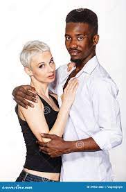 Amour interracial photo stock. Image du beau, gens, fixation - 49657302