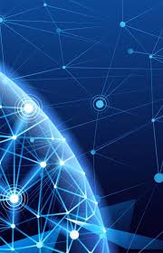 Blue Simple Light Technology Simple Lighting Creative Graphic Design Background Design