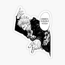 Sticker Jujutsu Kaisen Gojo Satoru Immeasurable Void Par Shonenfight Jujutsu Les Oeuvres Artiste