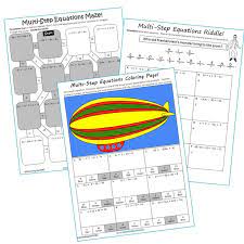 0 response to multi step equations coloring worksheet posting komentar. Multi Step Equations Maze Riddle Color By Number Coloring Page Activity