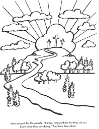 Noahs ark with animals coloring sheet. The Crucifixion Bible Coloring Page For Kids To Learn Bible Stories Bible Coloring Pages Sunday School Coloring Pages Bible Coloring