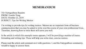 How Do You Properly Format A Memo Fairygodboss