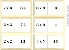 Dominos De Multiplication Memoriser Les Tables De Multiplication En S Amusant