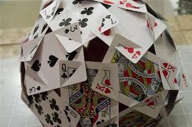 In texas holdem each player gets 2 hole cards which form a hand. How To Make The Platonic Solids Out Of Playing Cards Playing Card Crafts Playing Cards Art Playing Card Art