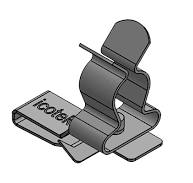 EMC shield clamps for metal sheet edges, pluggable with or ...