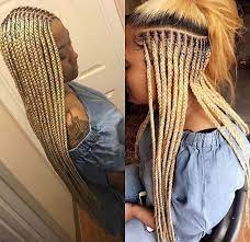 Great savings & free delivery / collection on many items. African Hair Braiding Hair Braiding Hairstyles For Black Women Blonde Braids African Braids Hairstyles Braided Hairstyles African Hairstyles