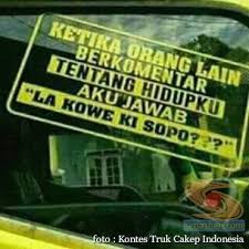 Kata Kata Keren Di Kaca Mobil