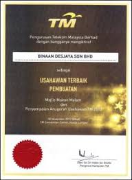 Check spelling or type a new query. Awards Binaan Desjaya Sdn Bhd