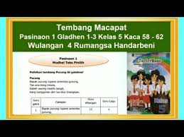 Permasalahan pada hari sabtu, sd nusantara 01 akan mengadakan kegiatan bazar. Pasinaon 1 Gladhen 1 3 Wulangan 4 Rumangsa Handarbeni Tantri Basa Kelas 5 Hal 58 62 Youtube