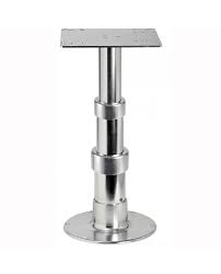 Télescopique et avec articulation sous plateau l'articulation verrouillable et commandée par un bouton latéral. Pied De Table Telescopique Giant Electrique 24 Volts