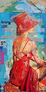 40 Amazing Collage Paintings On Canvas Free Jupiter Magazine Collage Paper Collage Art Collage Art Projects