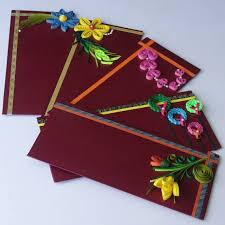 Beautiful Quilling Decorative Envelopes Set Of 5 Origami And Quilling Handmade Envelopes Paper Quilling Designs