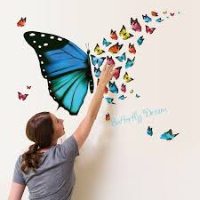 Check spelling or type a new query. Diy Large Butterfly Wall Stickers Home Decor Living Room Wall Art House Decoration Vinyl Removable Poster Decals Nordic Wall Decor