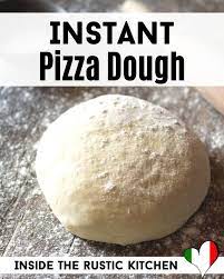 Instant Pizza Dough No Rise No Yeast No Yeast Pizza Dough Pizza Recipes Dough Pizza Dough Recipe Quick