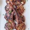 Place the skillet in which you cooked the lamb on the stove over medium heat. 1