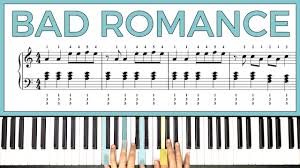 Lady Gaga Age Lady Gaga Bad Romance Piano Sheet Music