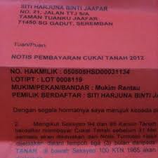 Direktur kepabeanan internasional dan antar. Unit Hasil Pejabat Tanah Seremban Pejabat Daerah Seremban