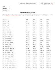 N= 1 2 3 4 5 6 7= (n x n) +1 jawaban 1. Deret Angka 2 Ta Pdf
