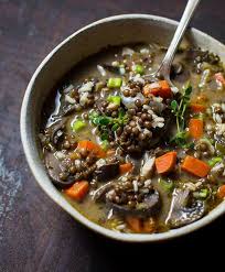 Black Lentil And Mushroom Soup More Mushrooms Than Reasonable Black Lentils Carrots Onions Garlic And Lentil Soup Recipes Stuffed Mushrooms Mushroom Soup