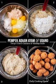 In certain parts of malaysia, hawkers and restaurants may offer vegetarian nasi lemak in which the dried anchovies and the shrimp paste for sambal are replaced with vegetarian substitutes. Pempek Adaan Saus Cuko Chicken And Shrimp Balls Spicy Tamarind Sauce Recipe Daily Cooking Quest