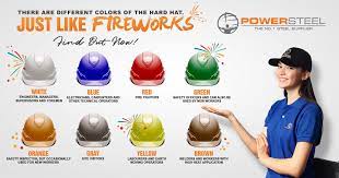 Every Color Every You Represent A Different Meaning And Different Purpose It S The New Year And It S Time To Gain New Know Steel Suppliers Hard Hats Hard Hat