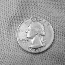 1952 S Silver Quarter Circulated