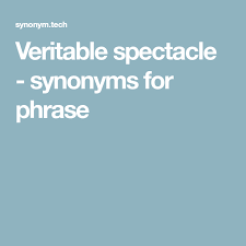 Veritable Spectacle Synonyms For Phrase Phrase Meaning Phrase Synonym
