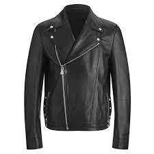 Versus Versace Men S Back Leather Biker Jacket Black Versace Men Mens Leather Jacket Biker Leather Jacket Men