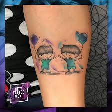 City Tattoo Mex G E M E L O S Los Tatuajes Que Representan A Los Hijos Es Una Forma Perfecta De Rendirles Un Homenaje Ya Que El Amor