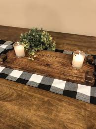 Simple Tablescape Farmhouse Table Runners Farmhouse Table Decor Plaid Decor