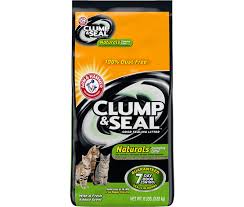 Once a month, empty the. Arm Hammer Clump Seal Naturals Clumping Cat Litter
